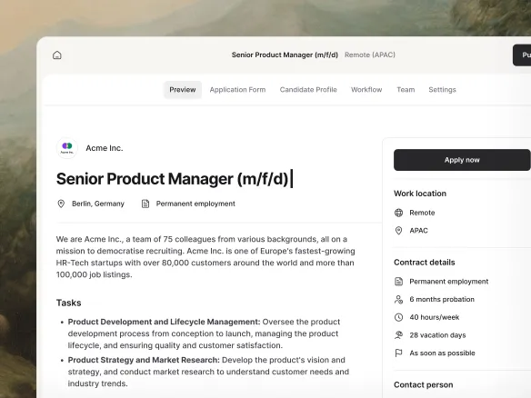 Création d'une première offre d'emploi dans Join