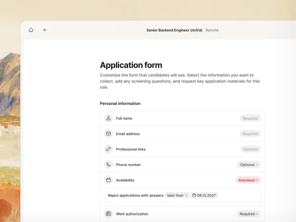 Auto-tag settings in Join showing candidates routed by source board and screening-question pass/fail